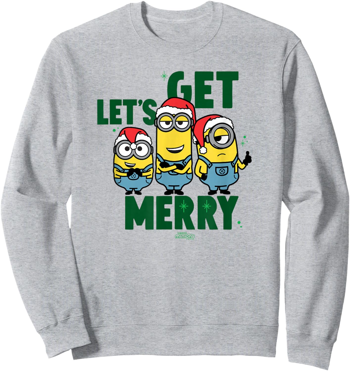 Minions Let’s Get Merry Kevin Stuart Bob Sweatshirt - Sweatshirt | Ash