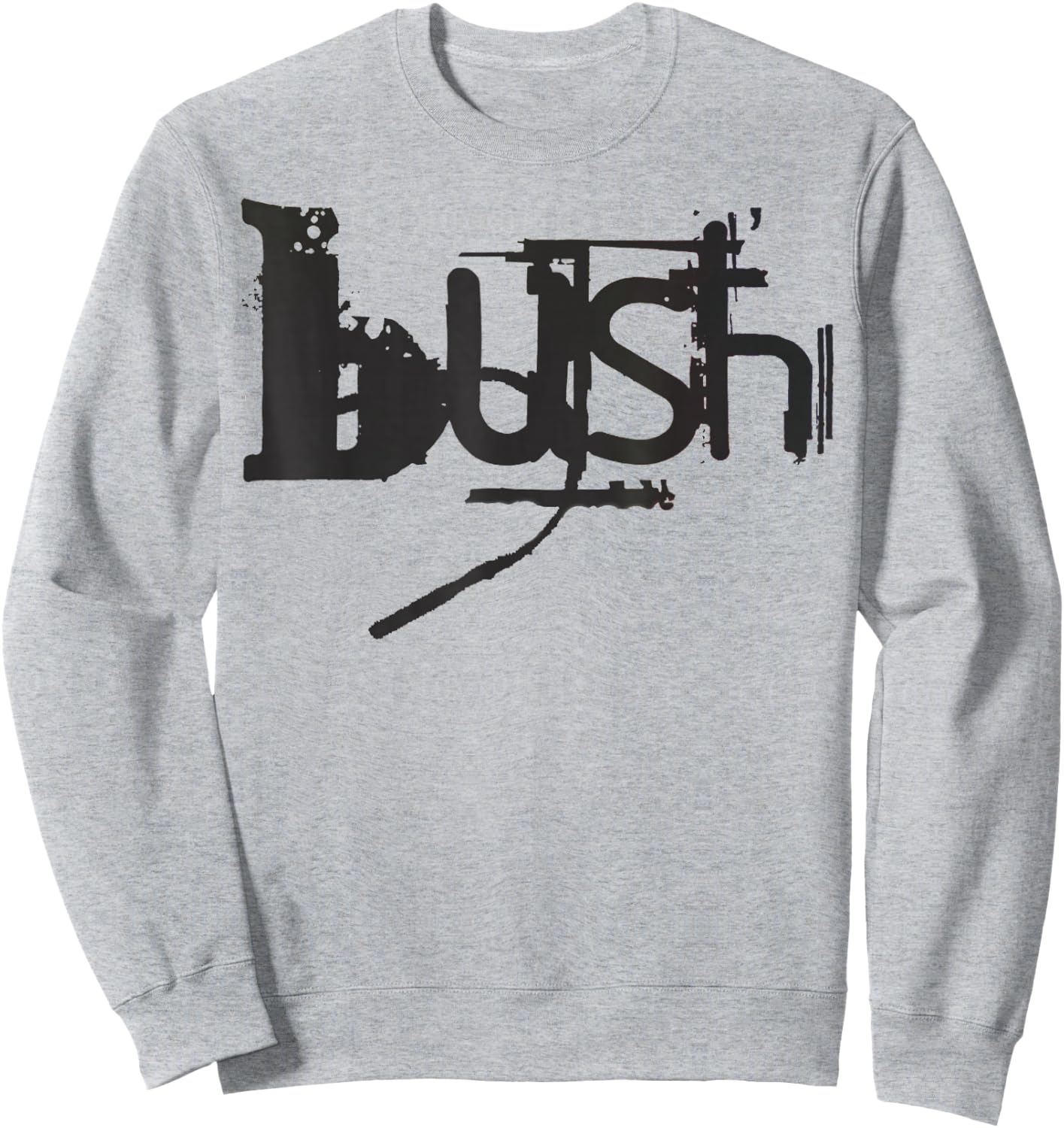 Bush Official Adults , Grey, Small, Short Sleeve, , Classic Fit, Embroidered, Official Merchandise Sweatshirt - Sweatshirt | Ash