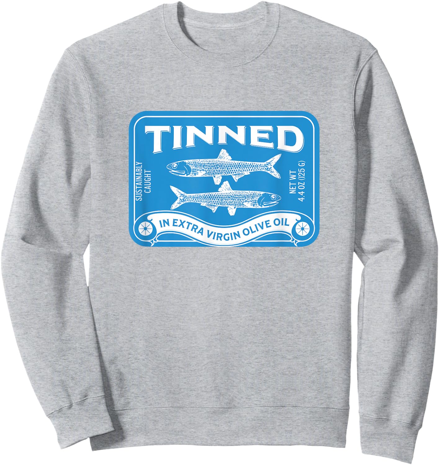 Tinned fish tinned sardines tin fish Y2K Italian summer Men Women Sweatshirt - Sweatshirt | Ash