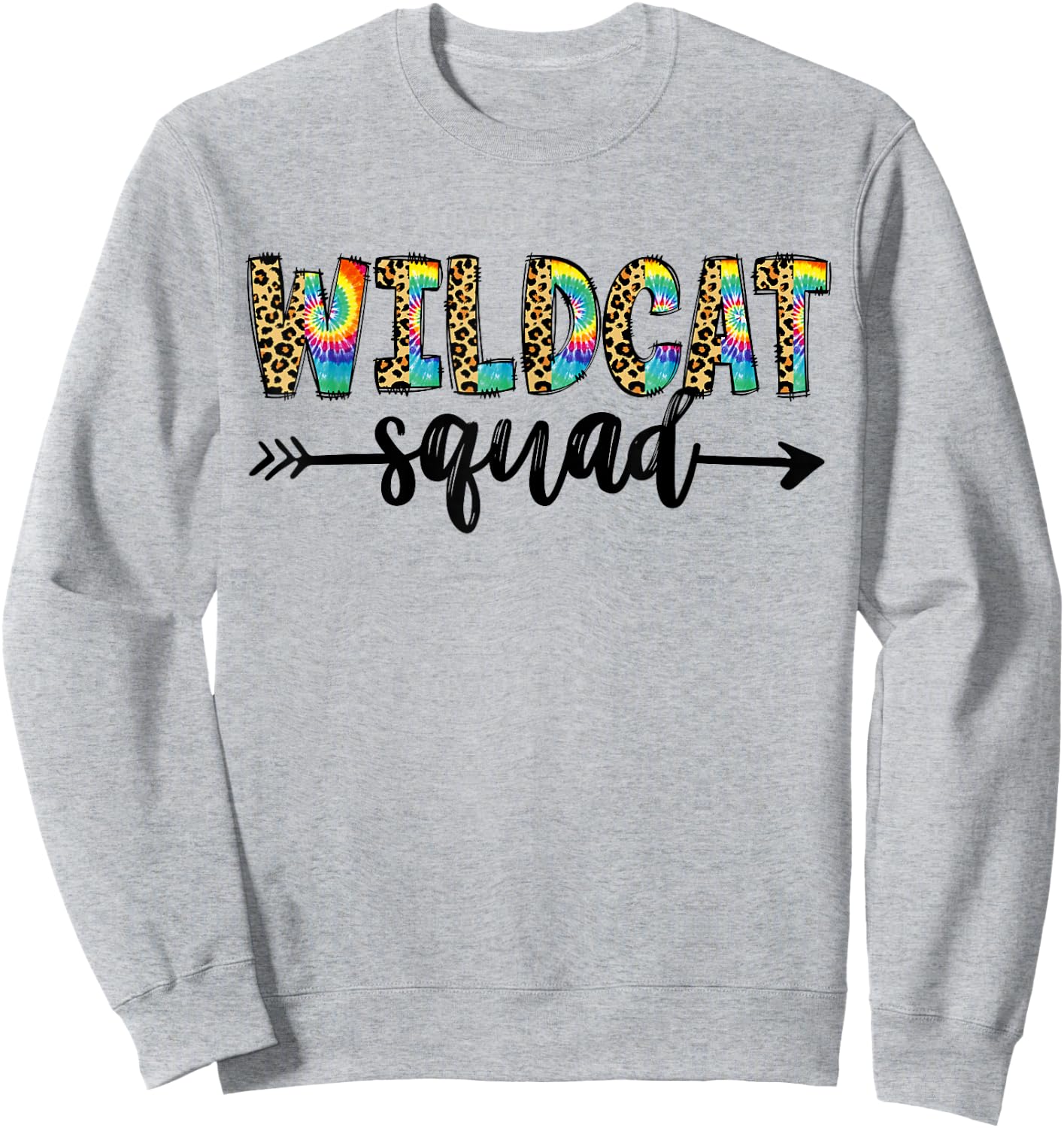 Wildcat Squad Back To School Matching Teacher Student Staff Sweatshirt - Sweatshirt | Ash