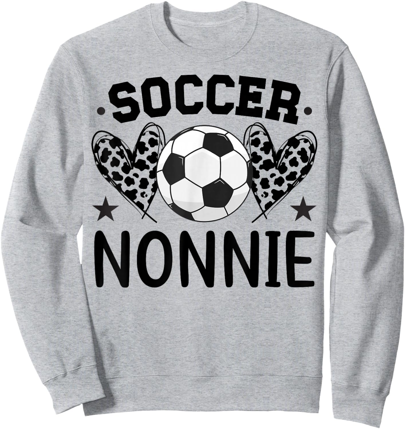 Soccer Nonnie Hearts Nonnie Of A Soccer Player Nonnie Sweatshirt - Sweatshirt | Ash
