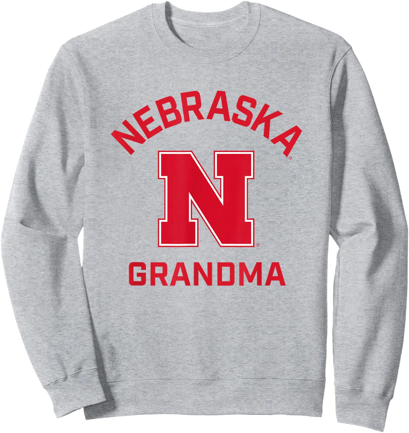 University of Nebraska Cornhuskers Arched Grandma Sweatshirt - Sweatshirt | Ash