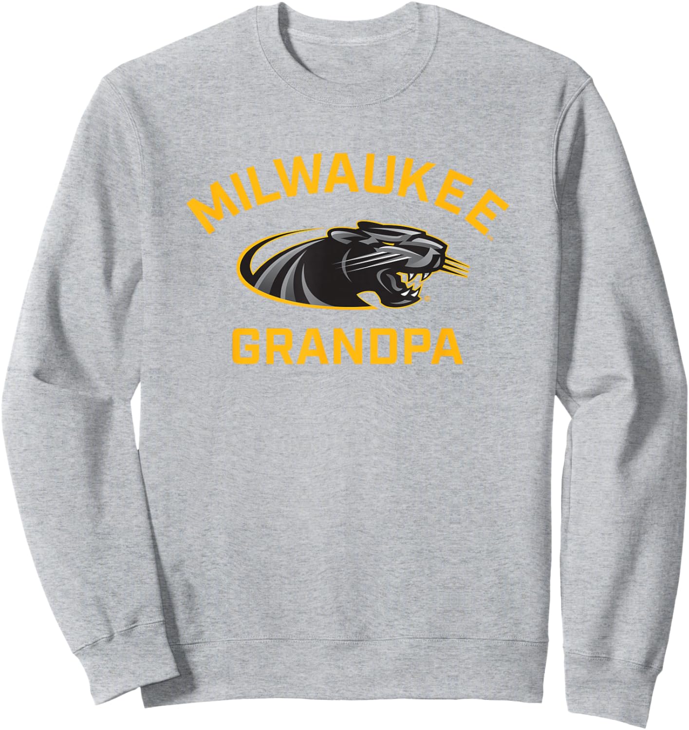 UW Milwaukee Panthers Arched Grandpa Sweatshirt - Sweatshirt | Ash
