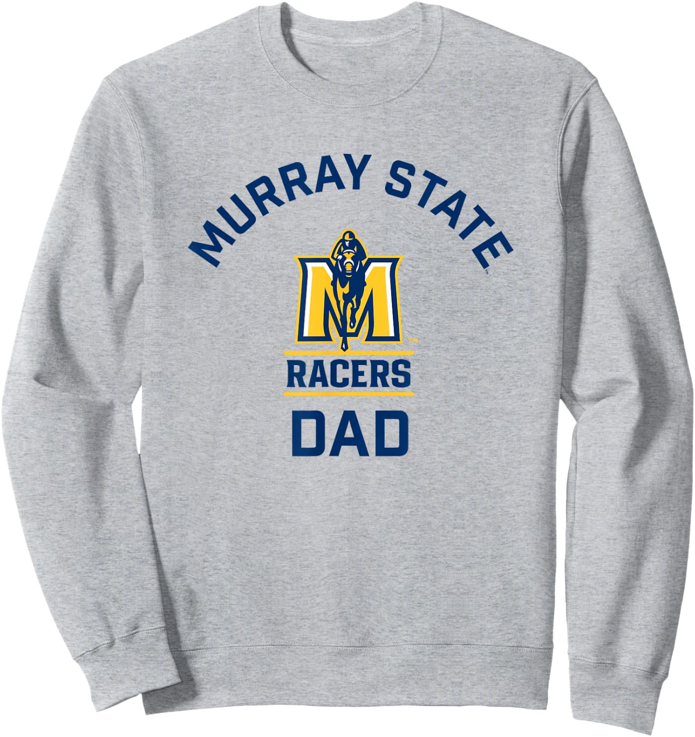 Murray State University Racers Arched Dad Sweatshirt - Sweatshirt | Ash