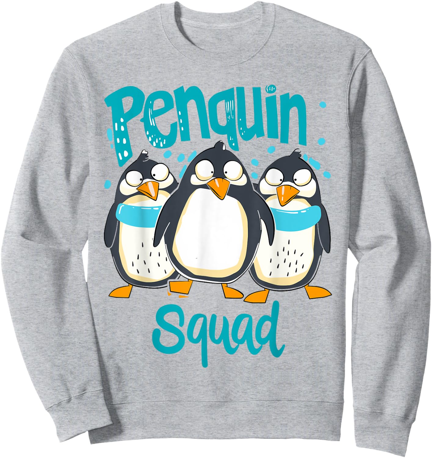 Penguin Squad for Penguin Lover Shirt | Kids Penguin Sweatshirt - Sweatshirt | Ash