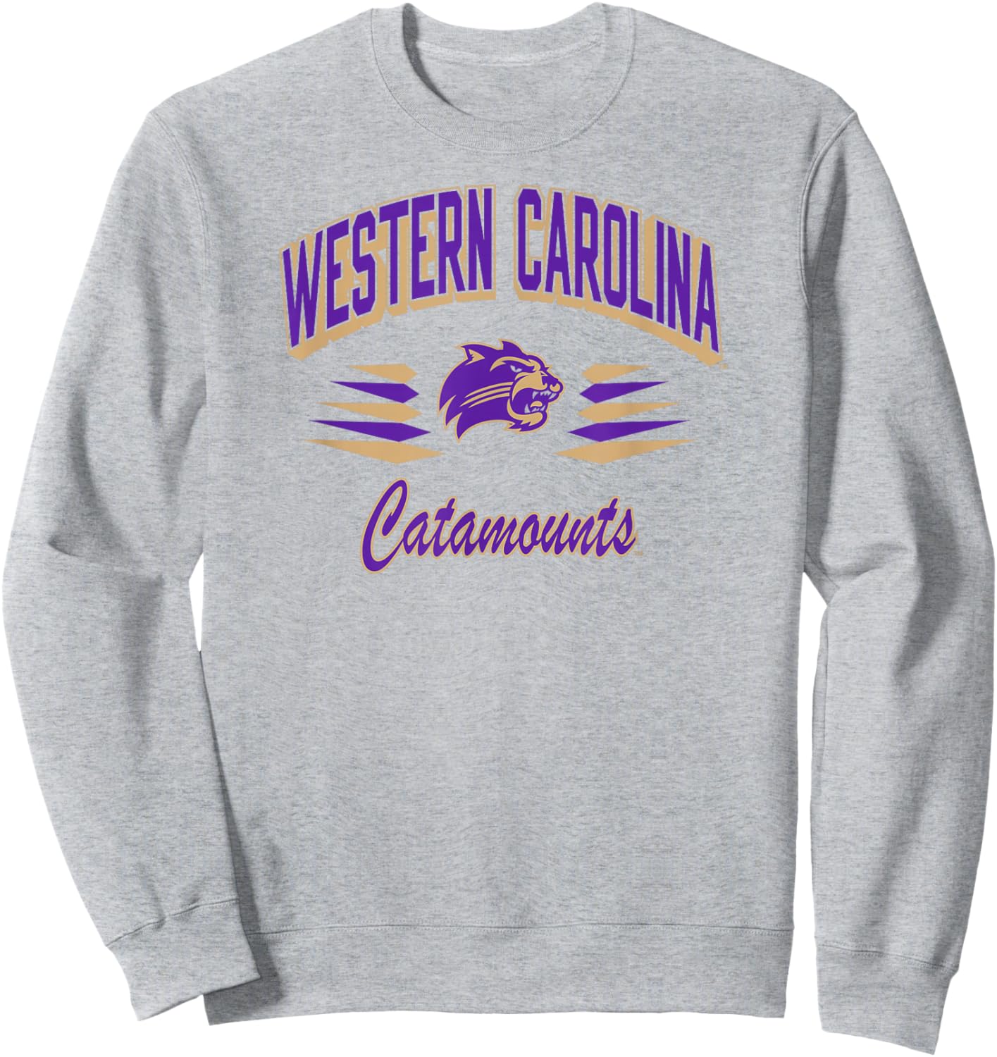 Western Carolina Catamounts Retro Diamond White Sweatshirt - Sweatshirt | Ash