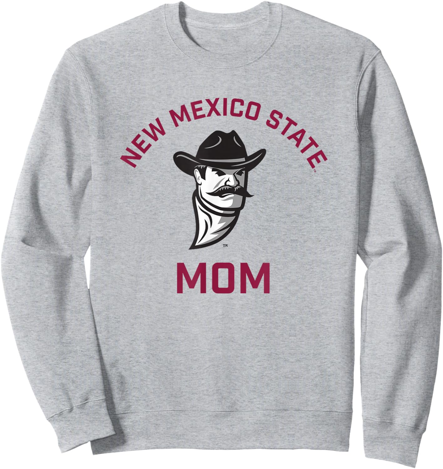 New Mexico State University NMSU Aggies Arched Mom Sweatshirt - Sweatshirt | Ash