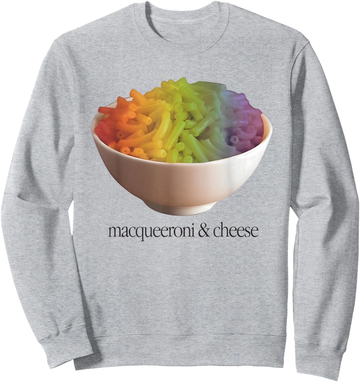 Macqueeroni And Cheese Pride Rainbow Sweatshirt - Sweatshirt | Ash
