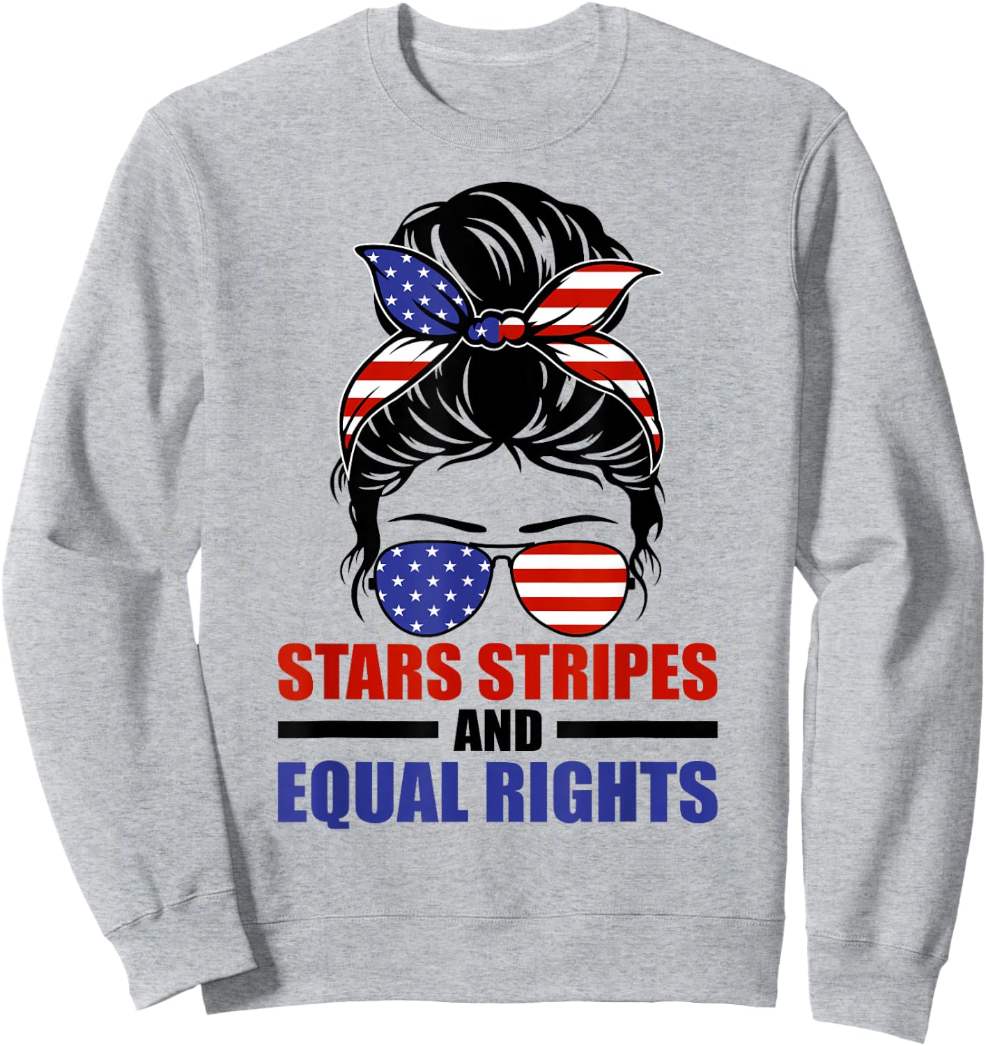 Stars Stripes And Equal Rights Sweatshirt - Sweatshirt | Ash