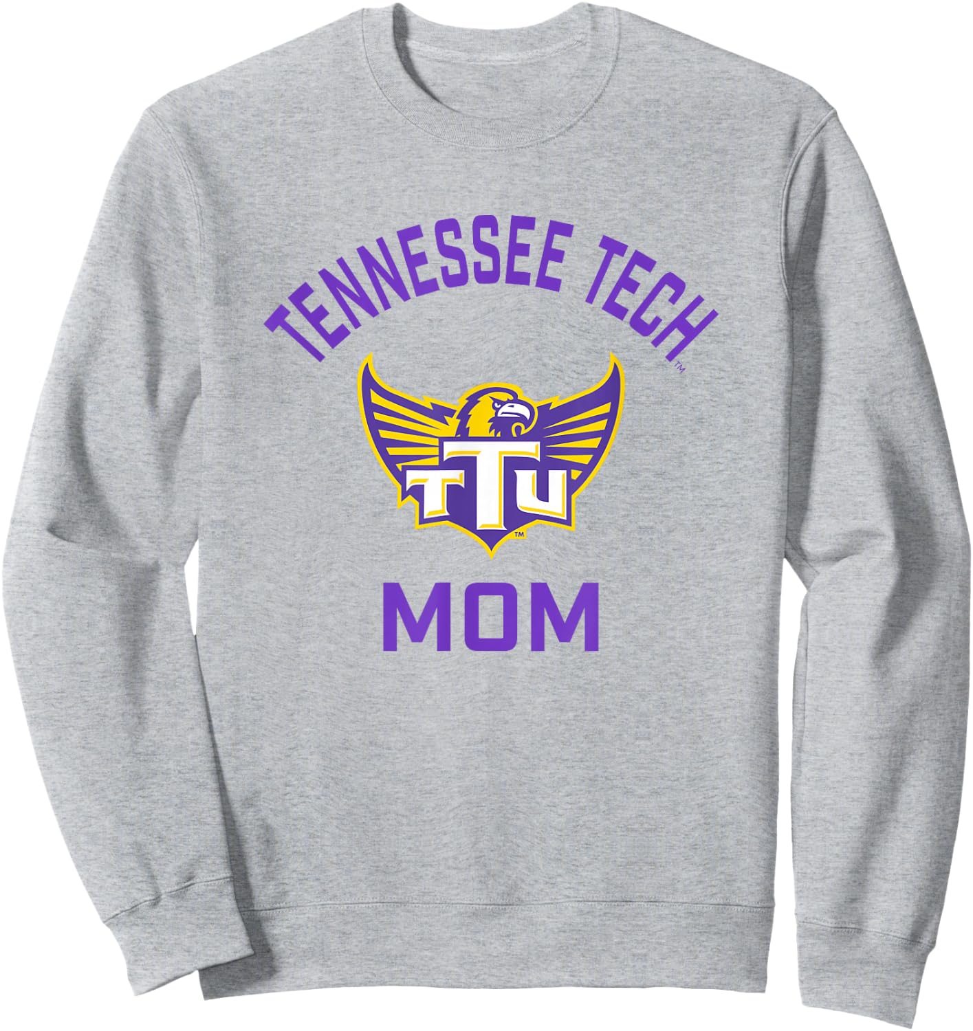 Tennessee Tech Golden Eagles Arched Mom Sweatshirt - Sweatshirt | Ash