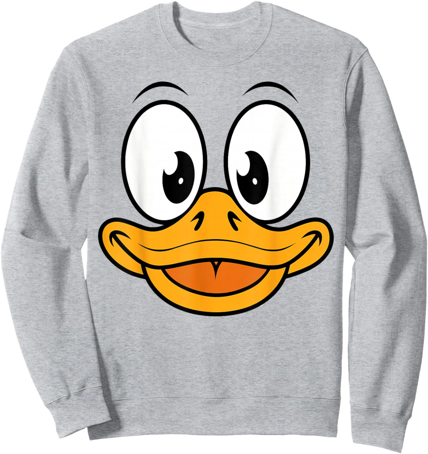 Duck Shirt Adult Kids Men Women Duck Face Costume Sweatshirt - Sweatshirt | Ash