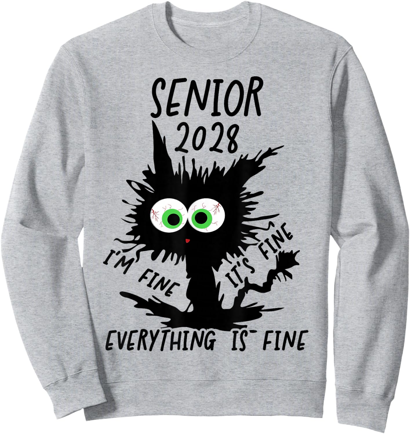 Senior 2028 Sweatshirt - Sweatshirt | Ash