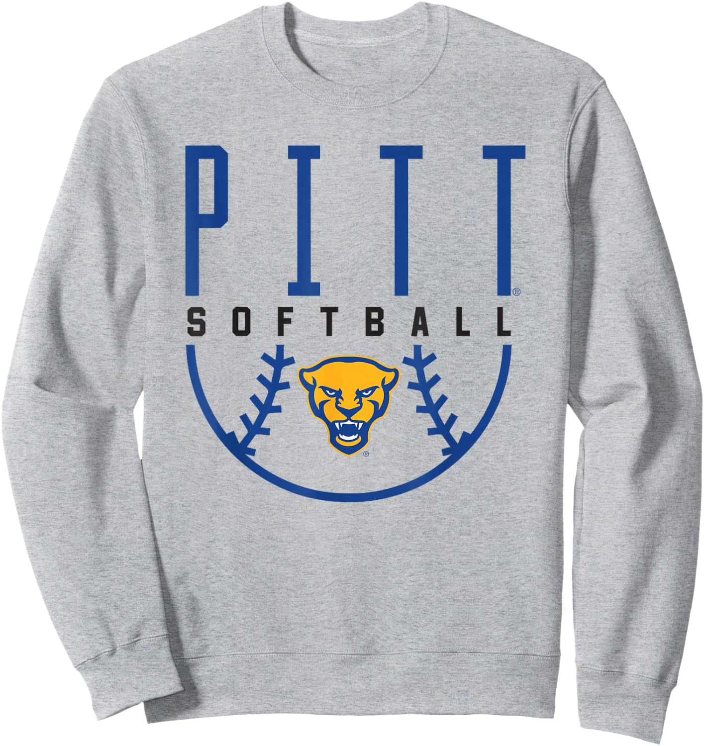 University of Pittsburgh Panthers Softball Sweatshirt - Sweatshirt | Ash