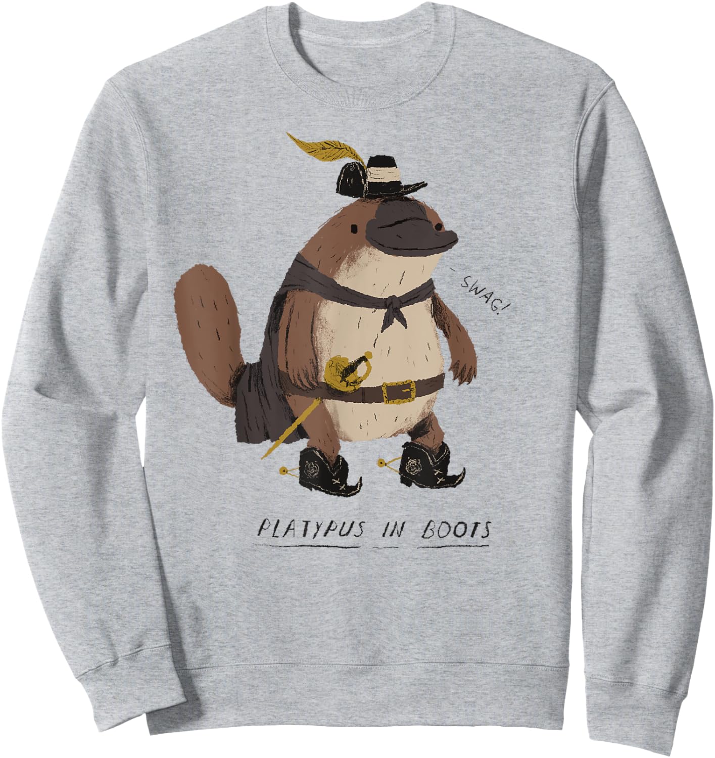 Platypus in Boots / Platypus ! Sweatshirt - Sweatshirt | Ash