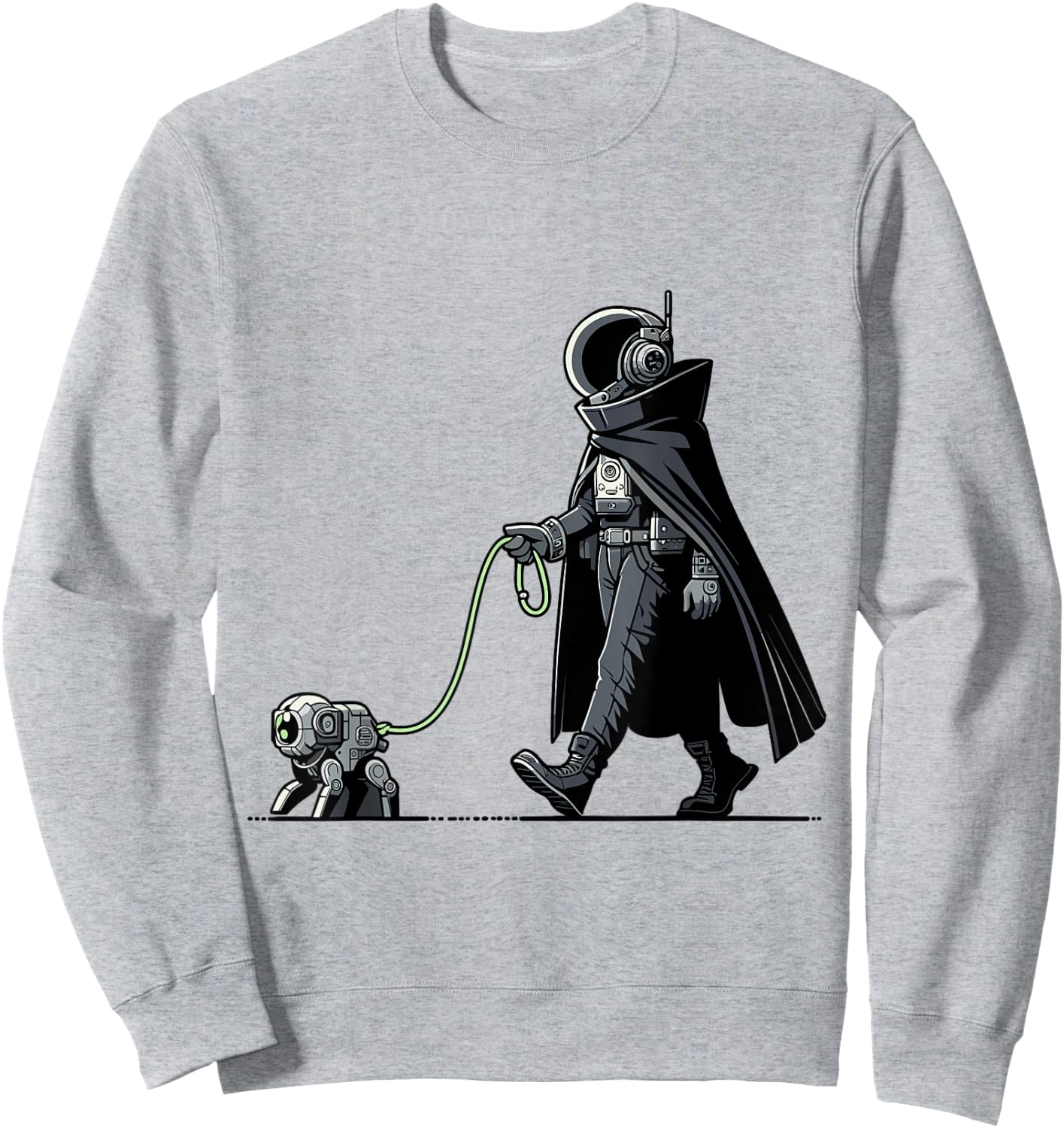 Astronaut Walking Robot Dog - Futuristic Space Adventure Women Kids Sweatshirt - Sweatshirt | Ash