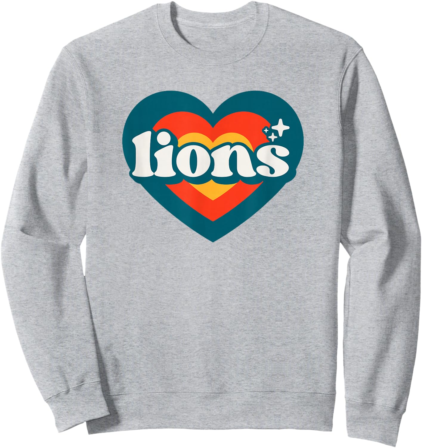 Vintage Lions High School Spirit Go Lions Pride Sweatshirt - Sweatshirt | Ash