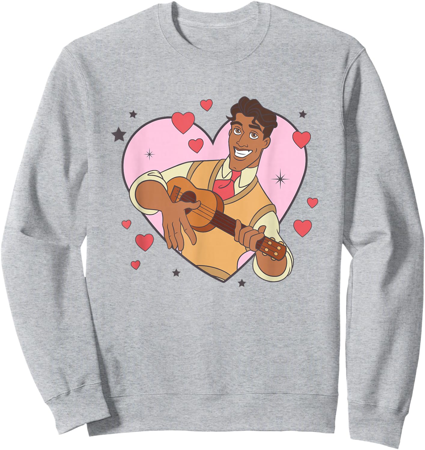 Disney The Princess And The Frog Valentine's Day Naveen Logo Sweatshirt - Sweatshirt | Ash