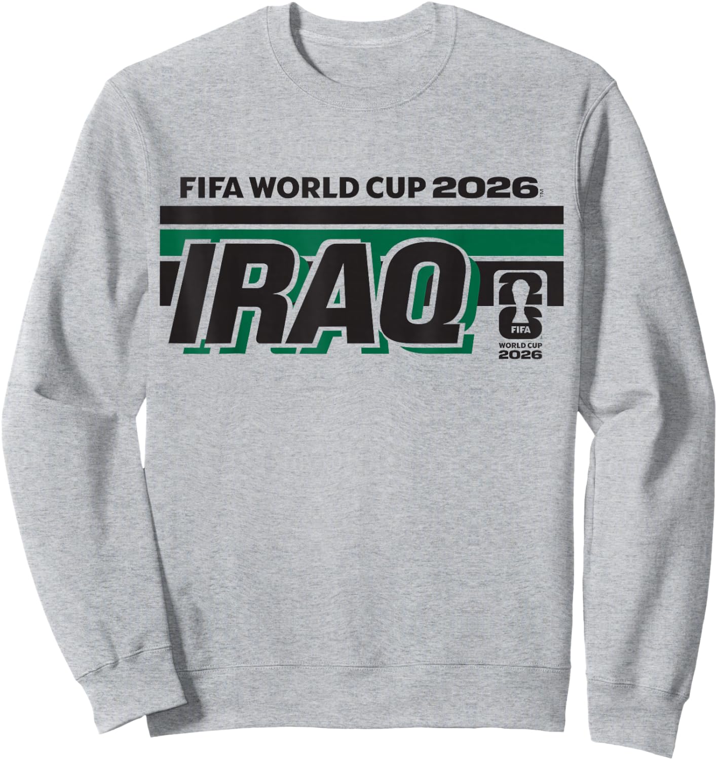 FIFA World CUP26 Iraq Stack Banner Sweatshirt - Sweatshirt | Ash