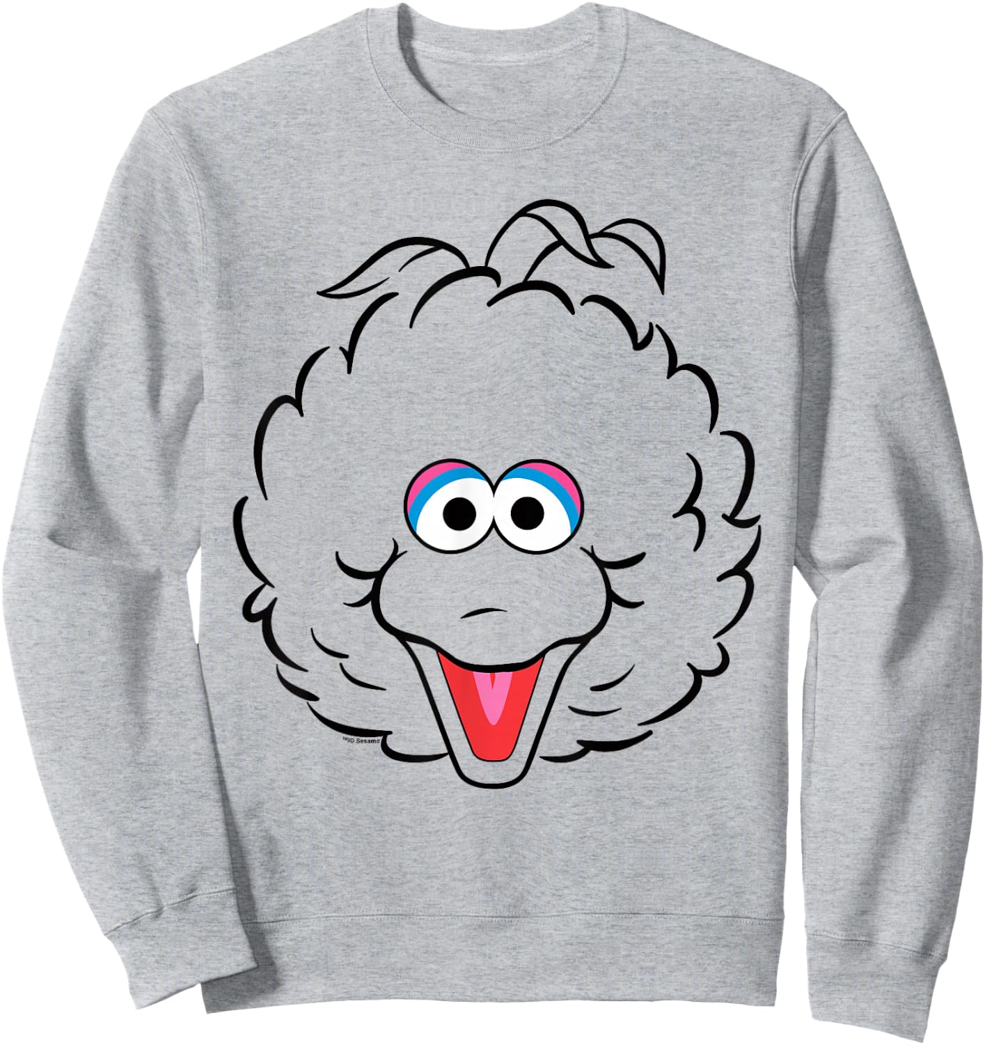 Sesame Street Big Bird Full Face Halloween Costume Sweatshirt - Sweatshirt | Ash