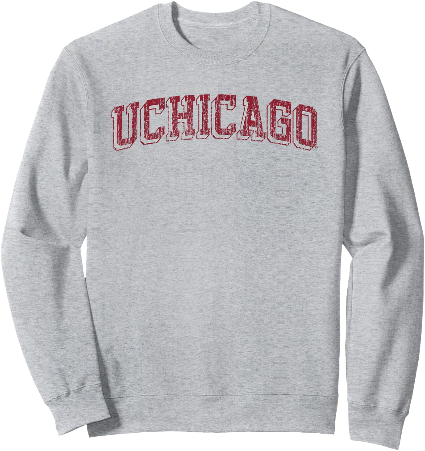 Chicago Maroons Retro Arch White Officially Licensed Sweatshirt - Sweatshirt | Ash