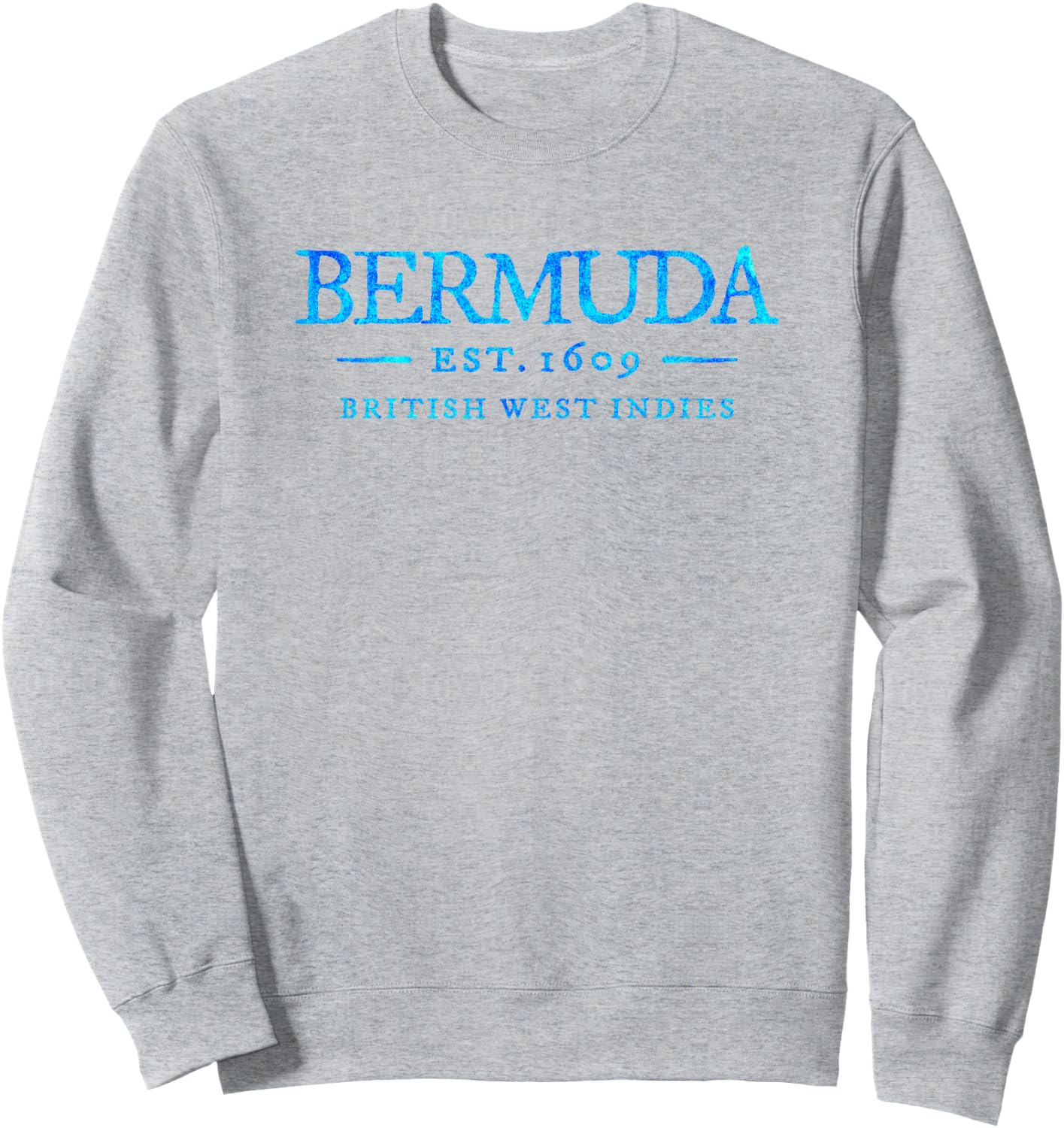 Bermuda Vintage Letter Retro Throwback Vacation Souvenir Sweatshirt - Sweatshirt | Ash