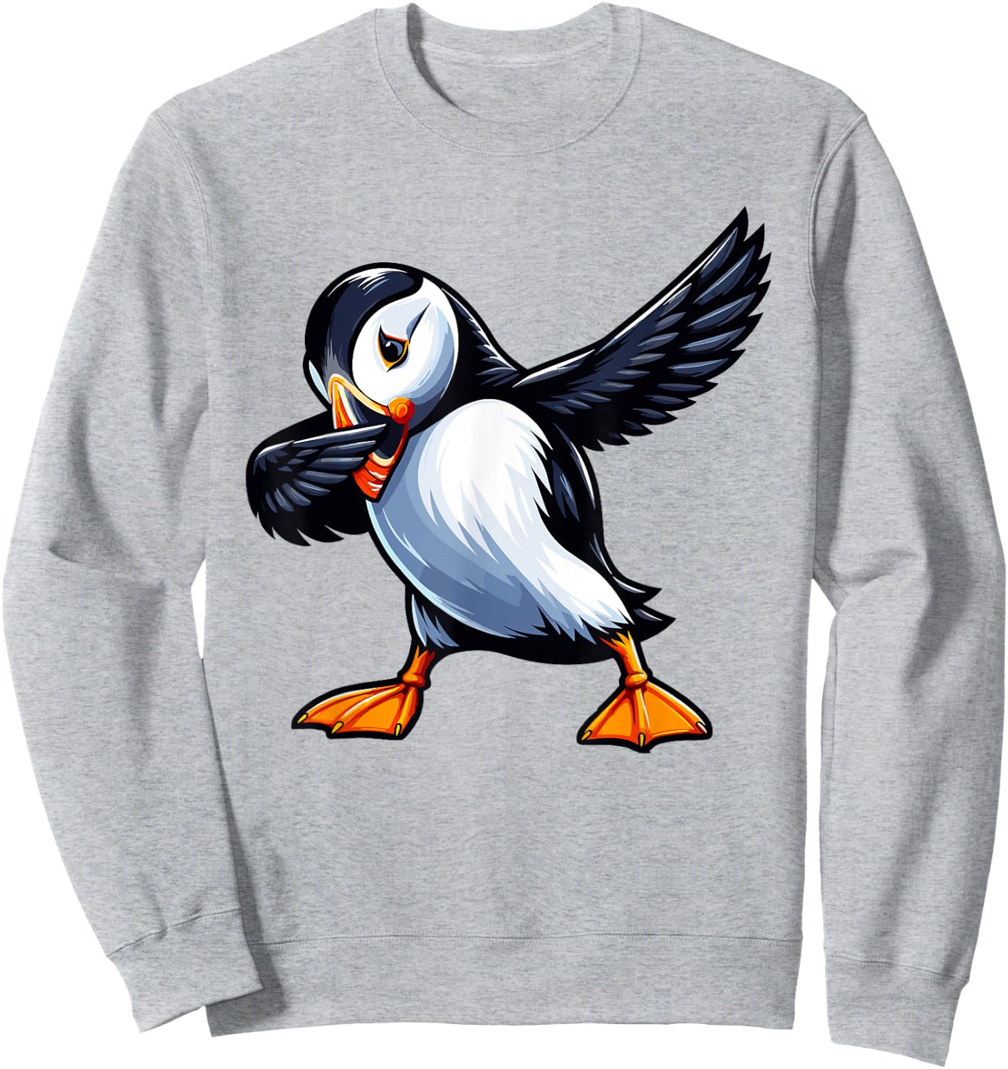 Puffin Dabbing | Puffin Bird, For Kids & Cute Puffin Sweatshirt - Sweatshirt | Ash