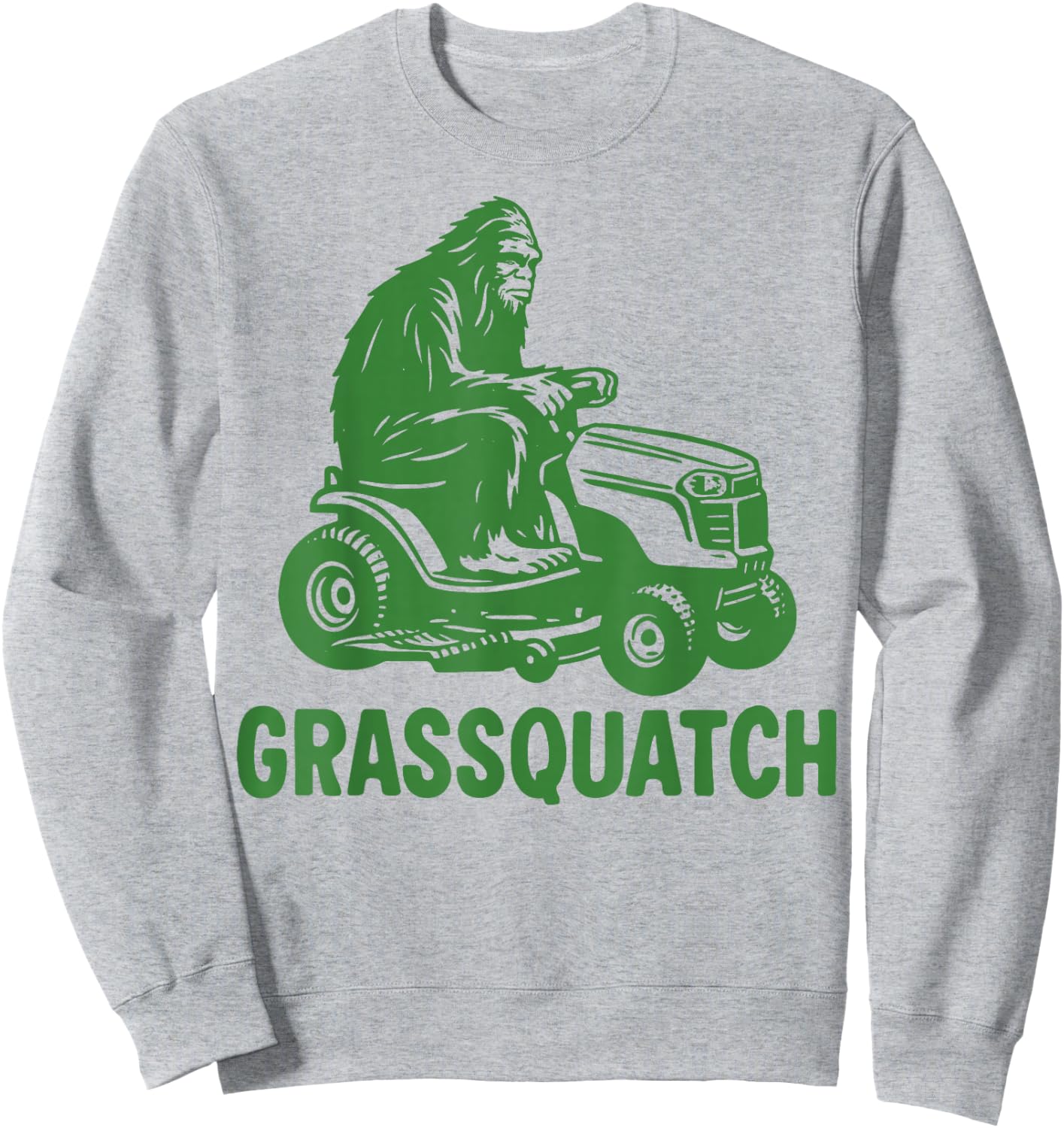Grassquatch Lawn Care Sweatshirt - Sweatshirt | Ash
