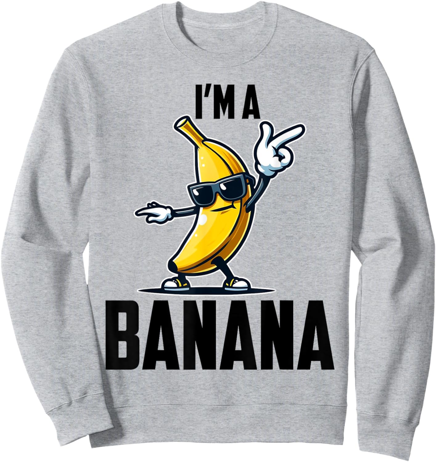 I'm A Banana Shirt Cute Funny Banana Costume Men Women Kids Sweatshirt - Sweatshirt | Ash
