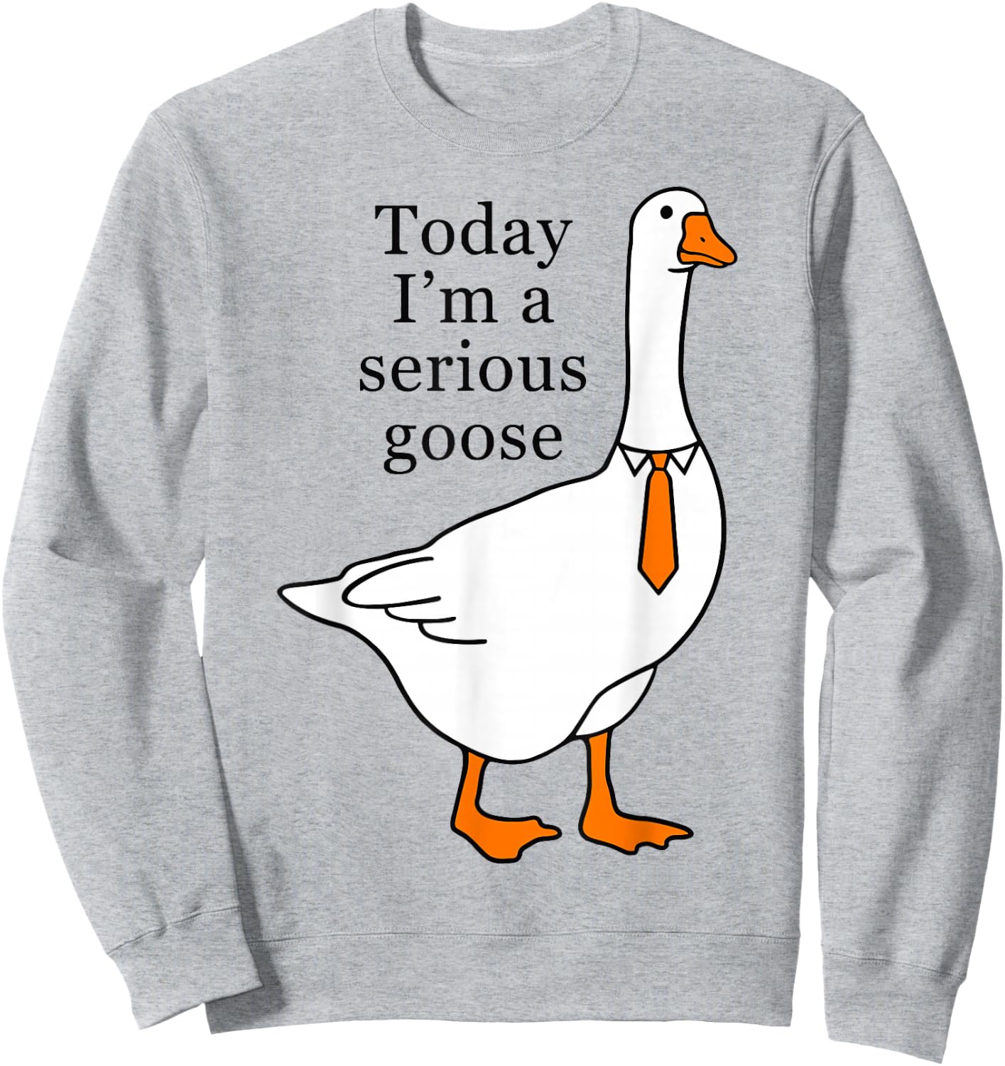 Today I'm A Serious Goose Sweatshirt - Sweatshirt | Ash
