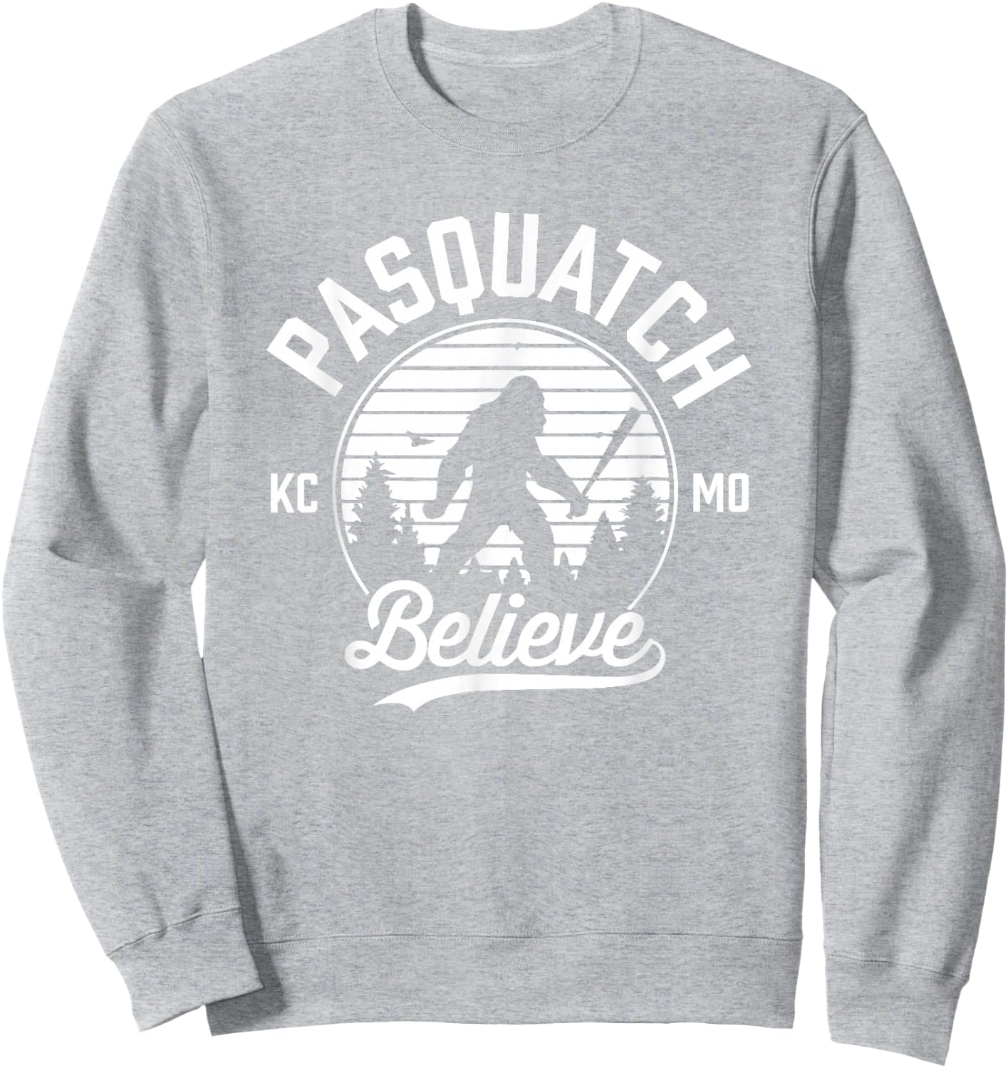 KC PASQUATCH BELIEVE Kids Pasquatch Kansas City Sweatshirt - Sweatshirt | Ash