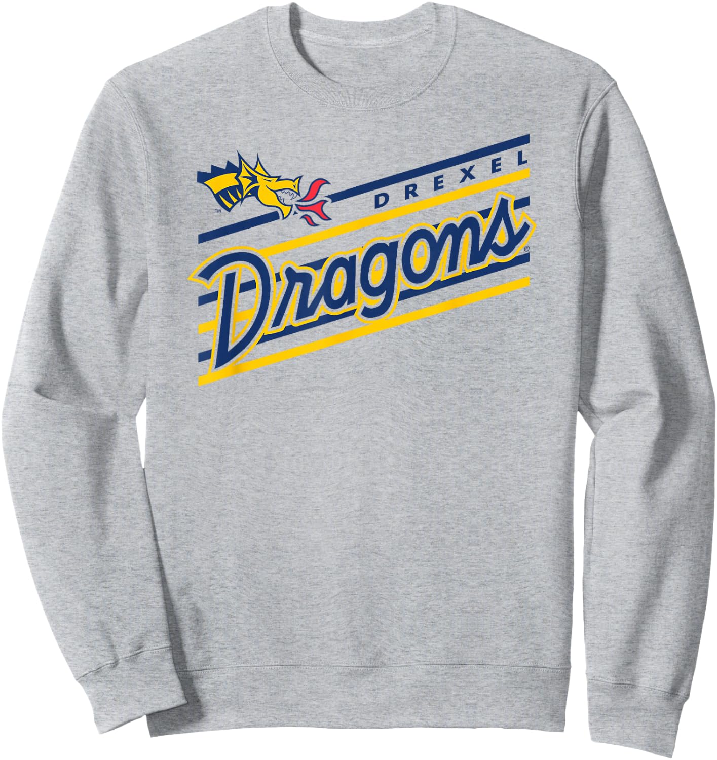 Drexel Dragons Retro Performer White Officially Licensed Sweatshirt - Sweatshirt | Ash