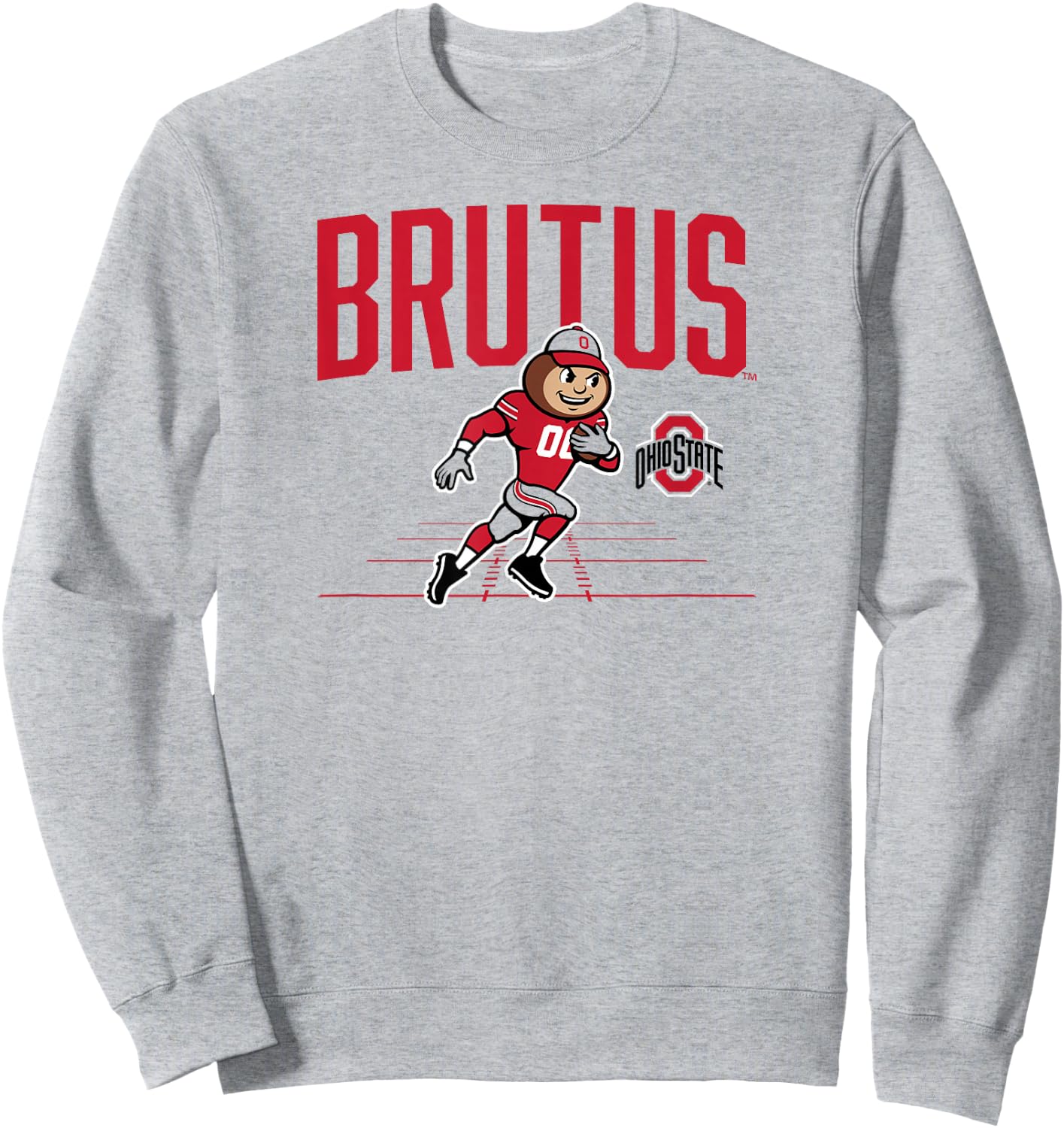 Ohio State Football: Brutus Mascot Sweatshirt - Sweatshirt | Ash