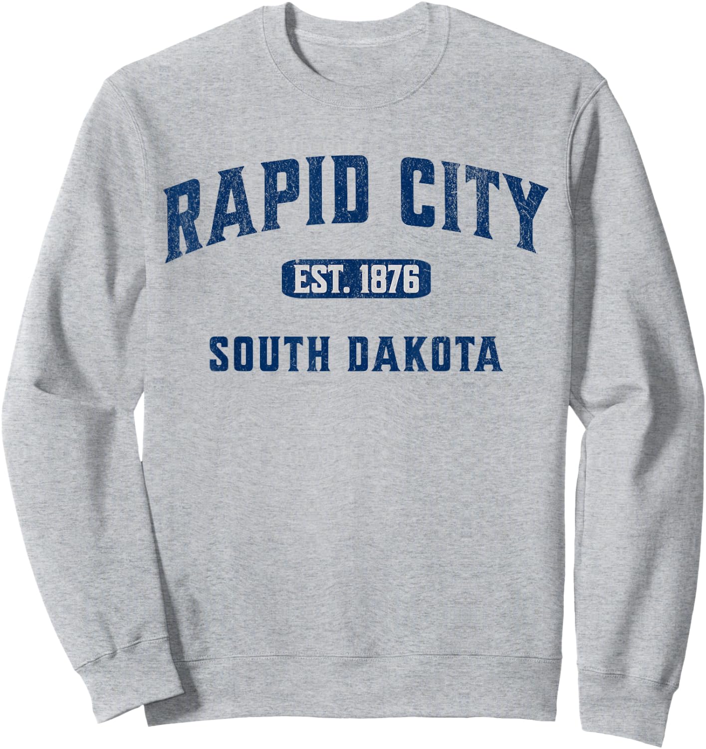 Vintage Athletic Souvenir Visit Rapid City South Dakota Sweatshirt - Sweatshirt | Ash