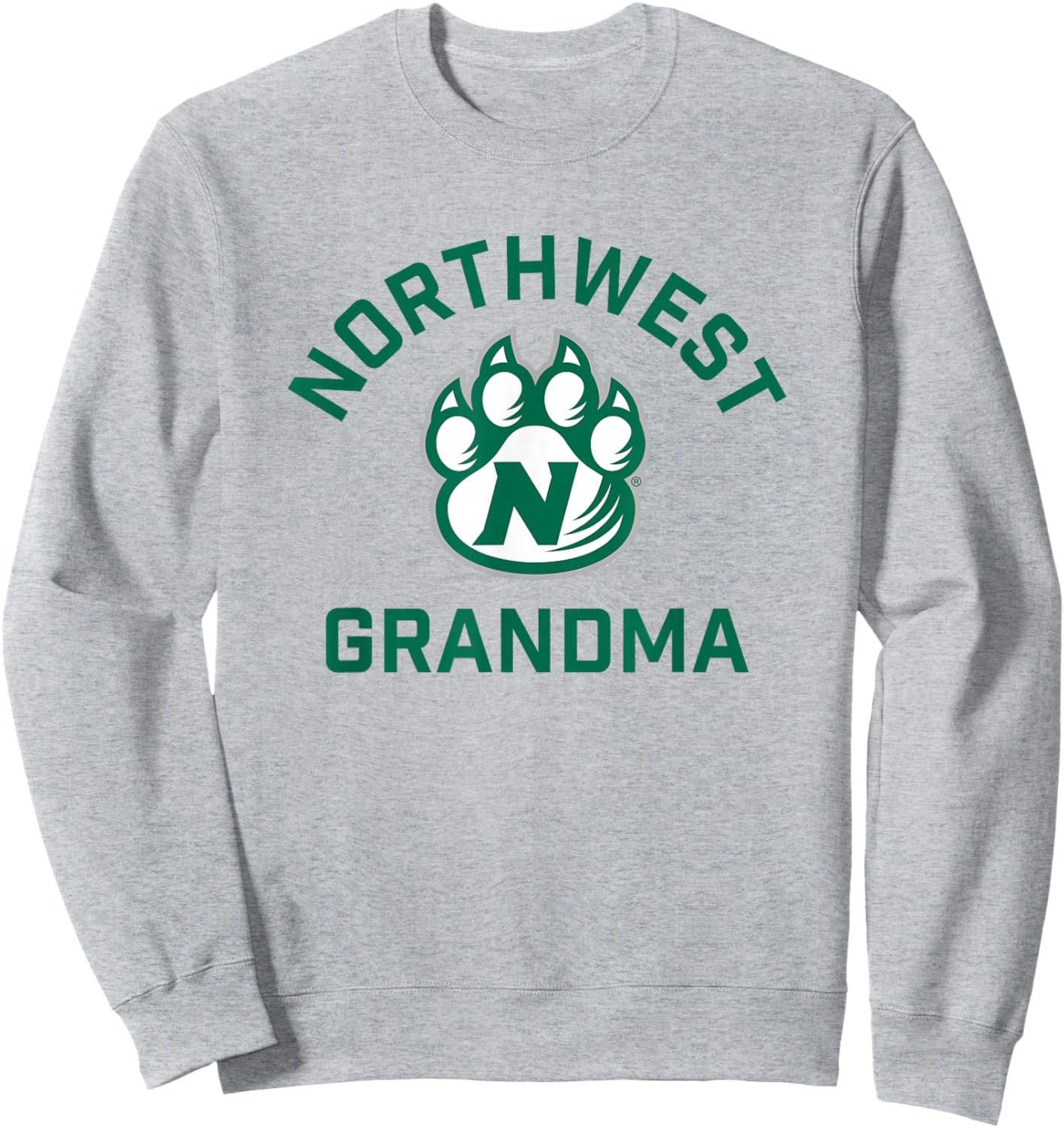 Northwest Missouri State Bearcats Arched Grandma Sweatshirt - Sweatshirt | Ash