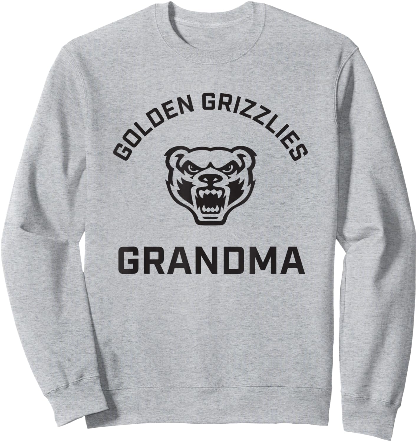 Oakland University Golden Grizzlies Arched Grandma Sweatshirt - Sweatshirt | Ash