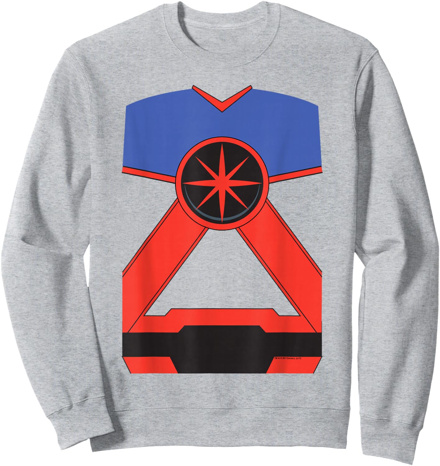 Justice League Martian Manhunter Uniform Halloween Costume Sweatshirt - Sweatshirt | Ash