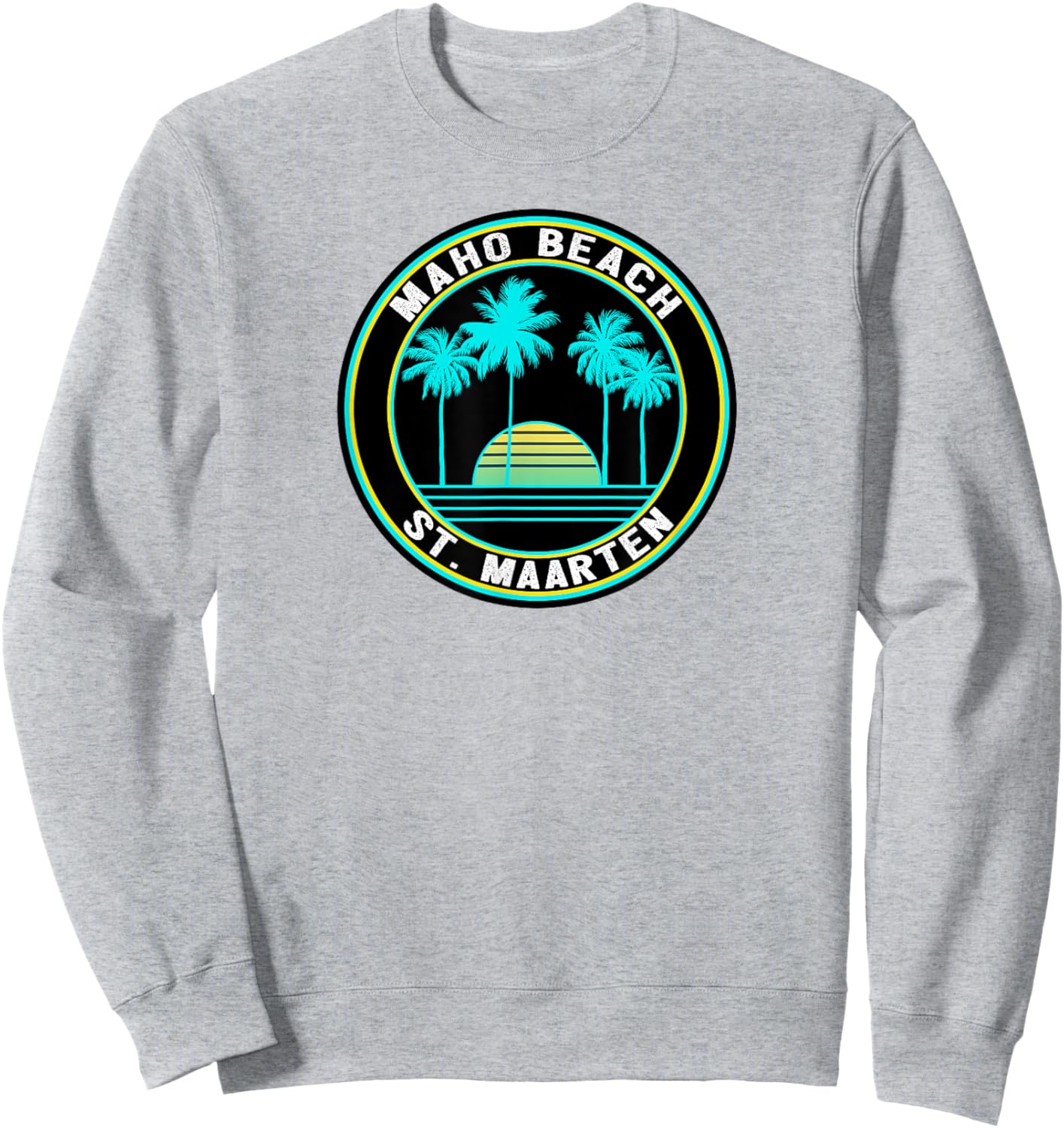 Maho Beach T Shirt Saint Maarten Caribbean Souvenir Women Kids Sweatshirt - Sweatshirt | Ash