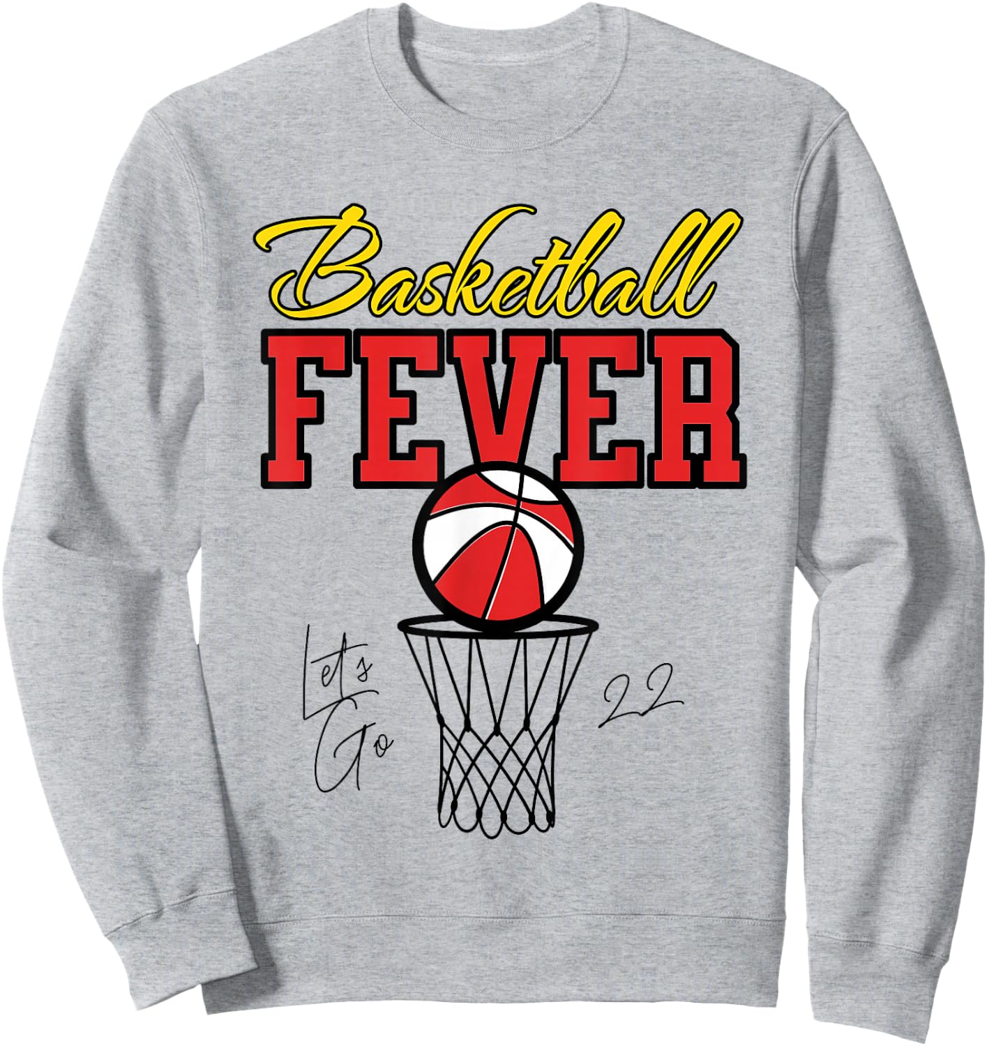 Basketball Fever Women's Basketball Sweatshirt - Sweatshirt | Ash
