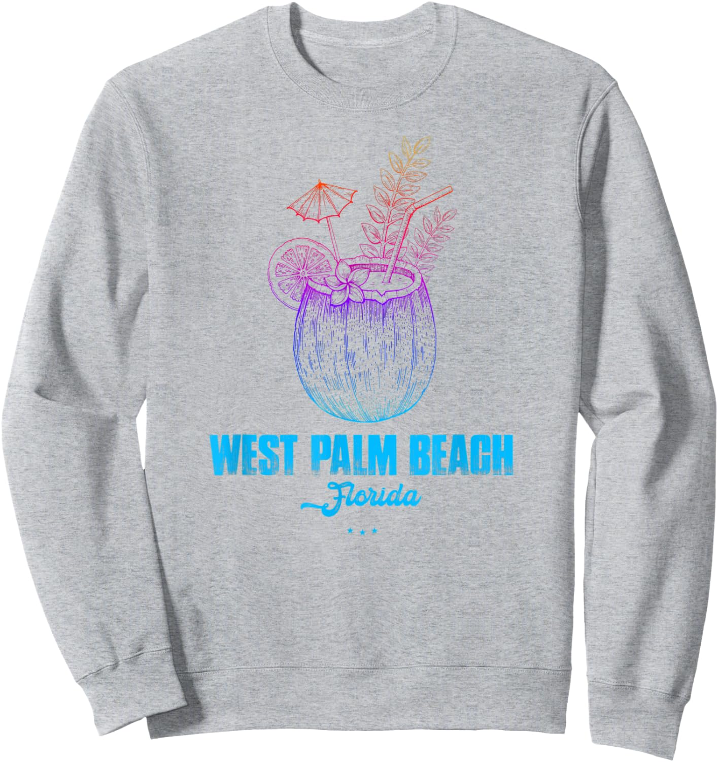 West Palm Beach Souvenir - Florida Reminder Women Sweatshirt - Sweatshirt | Ash