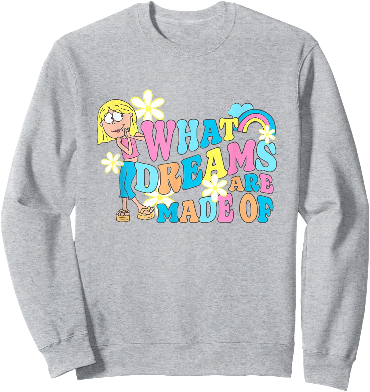 Disney Lizzy McGuire What Dreams Are Made Of Iconic Big Logo Sweatshirt - Sweatshirt | Ash