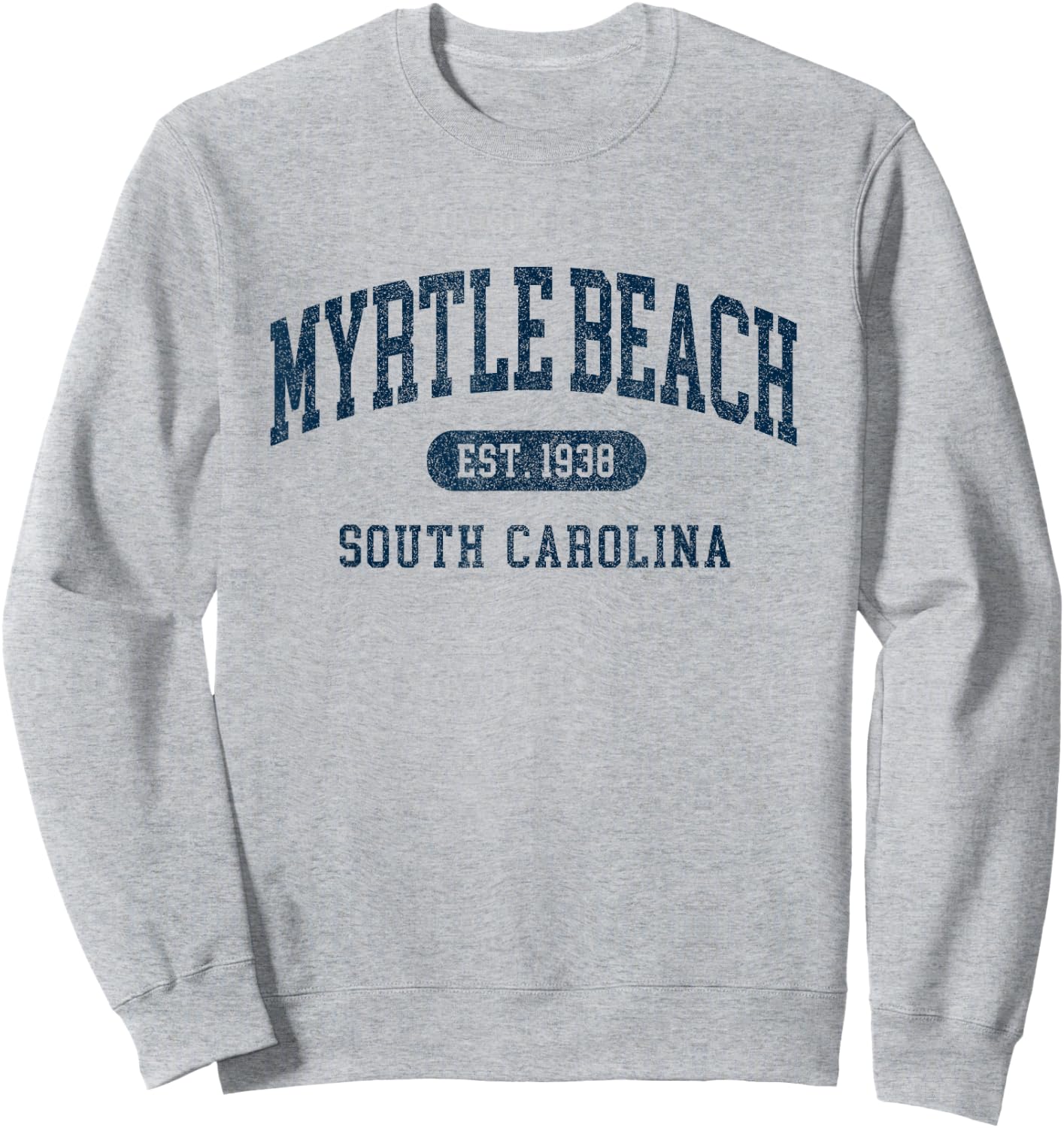Myrtle Beach South Carolina Established Souvenir Sweatshirt - Sweatshirt | Ash