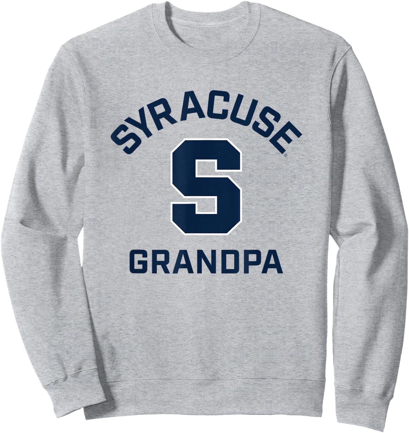 Syracuse University Orange Arched Grandpa Sweatshirt - Sweatshirt | Ash