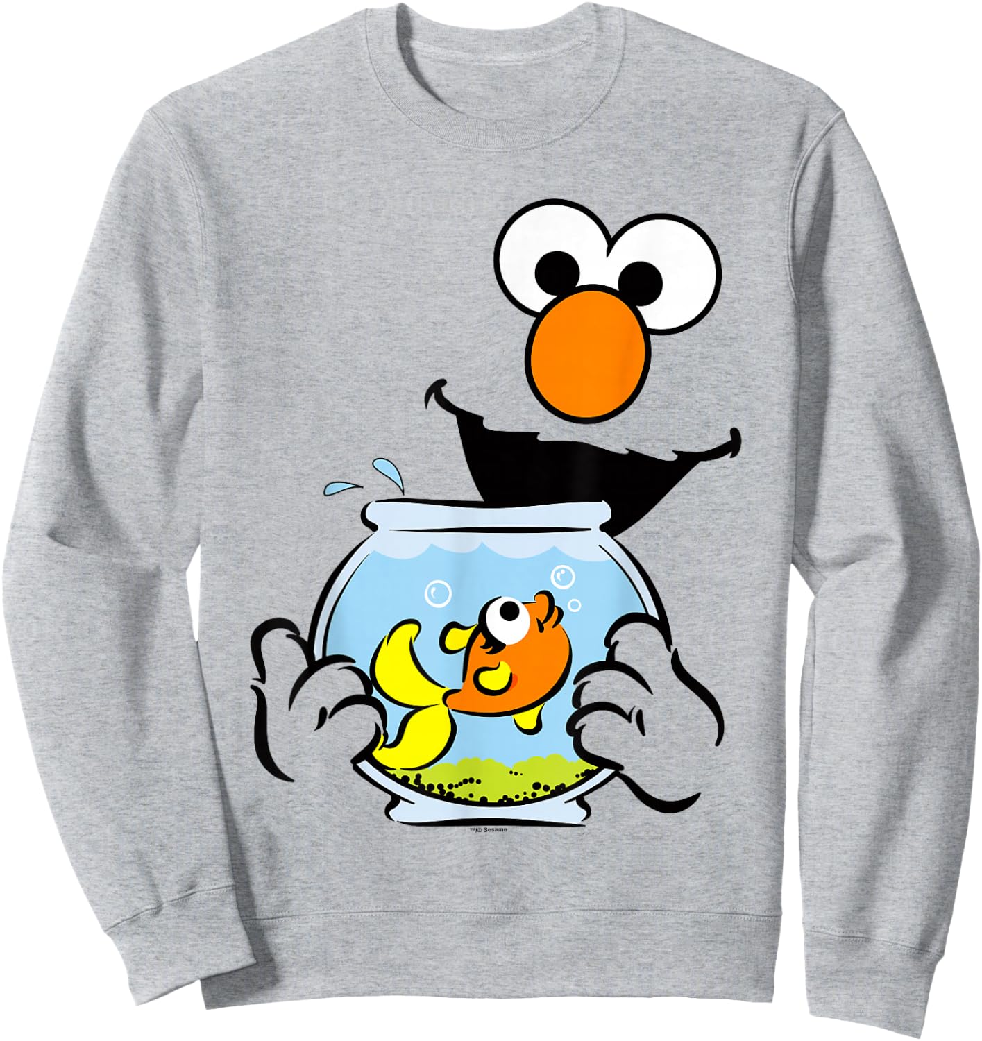 Sesame Street Elmo Dorothy Face Halloween Costume Sweatshirt - Sweatshirt | Ash