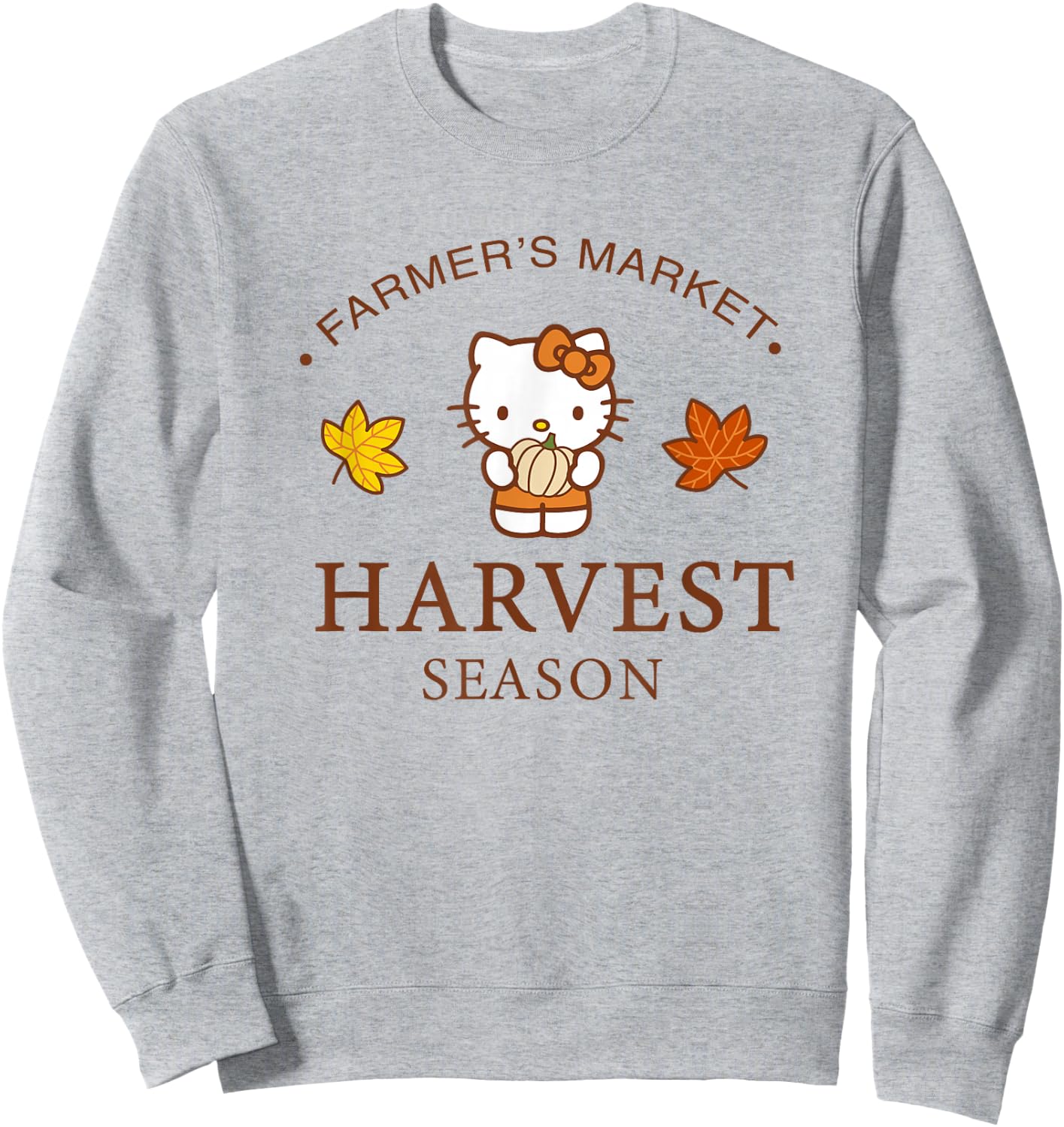 Hello Kitty Harvest Season Farmer's Market Sweatshirt - Sweatshirt | Ash