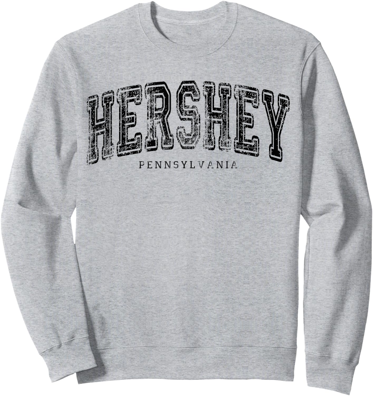 Hershey Pennsylvania Vintage Retro US City State Travel Sweatshirt - Sweatshirt | Ash