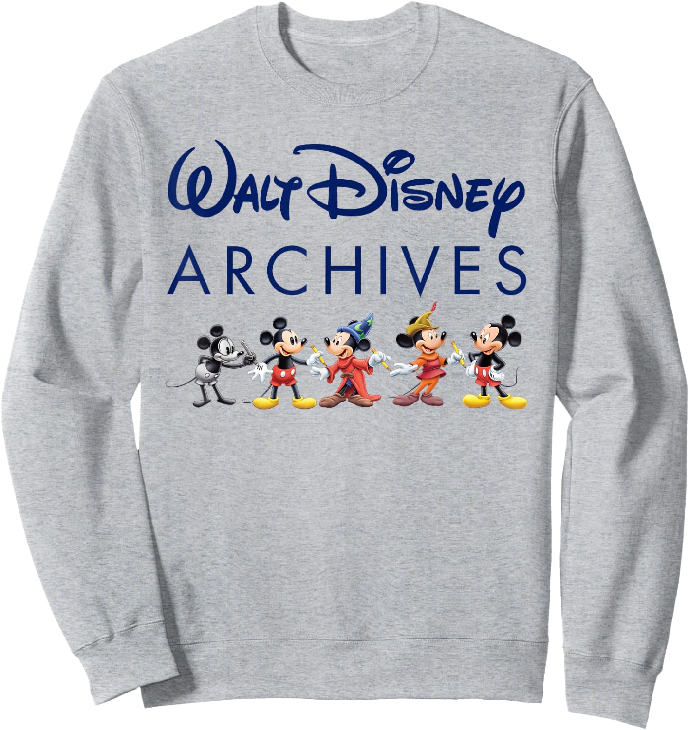 Walt Disney Archives Mickey Mouse Sweatshirt - Sweatshirt | Ash