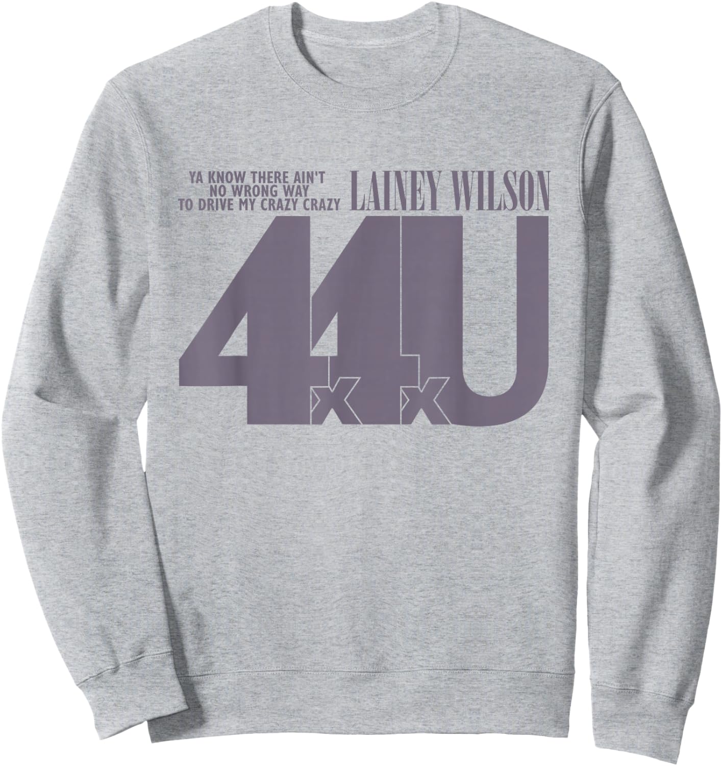 Lainey Wilson - 4x4xU Sweatshirt - Sweatshirt | Ash