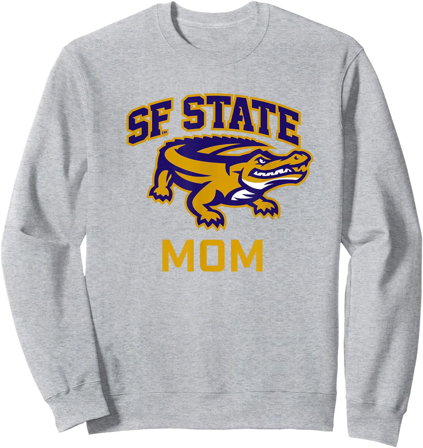 San Francisco State SFSU Gators Arched Mom Sweatshirt - Sweatshirt | Ash