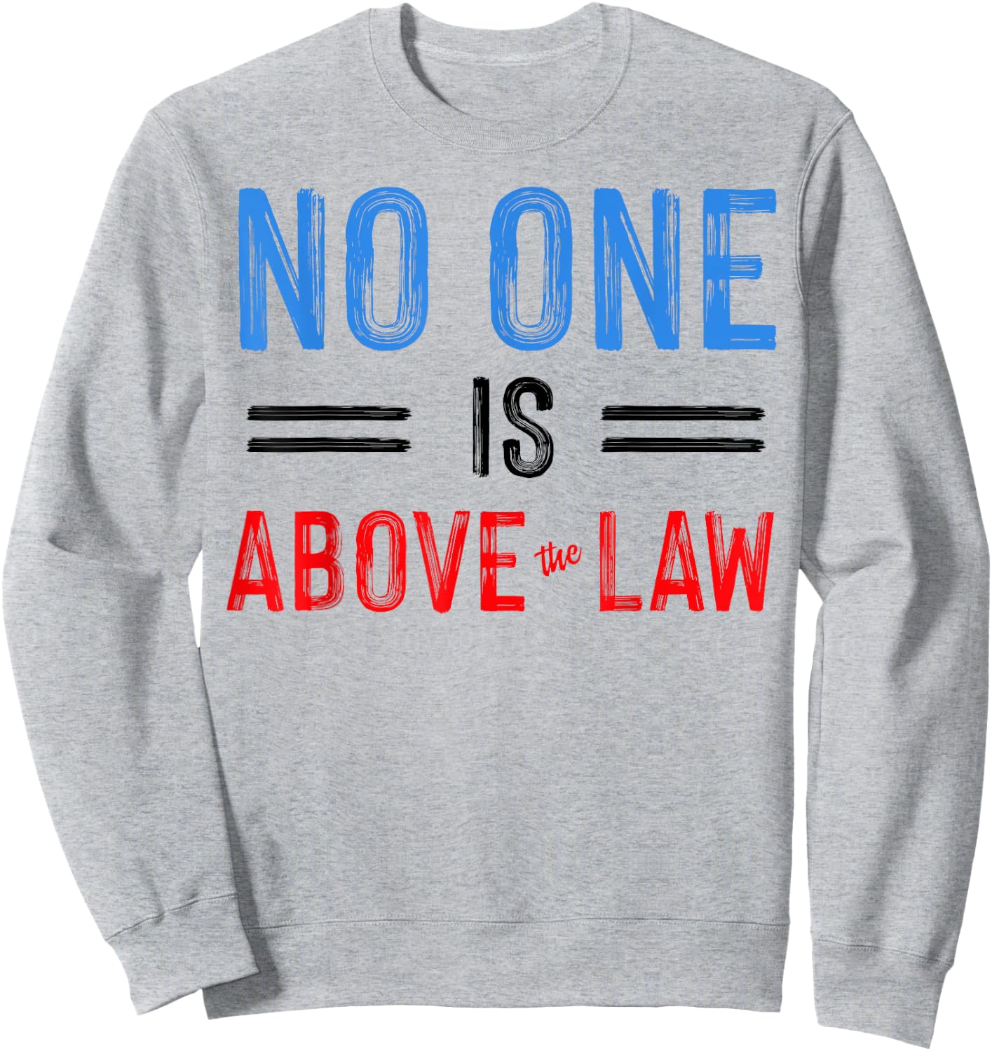 No One Is Above The Law Sweatshirt - Sweatshirt | Ash