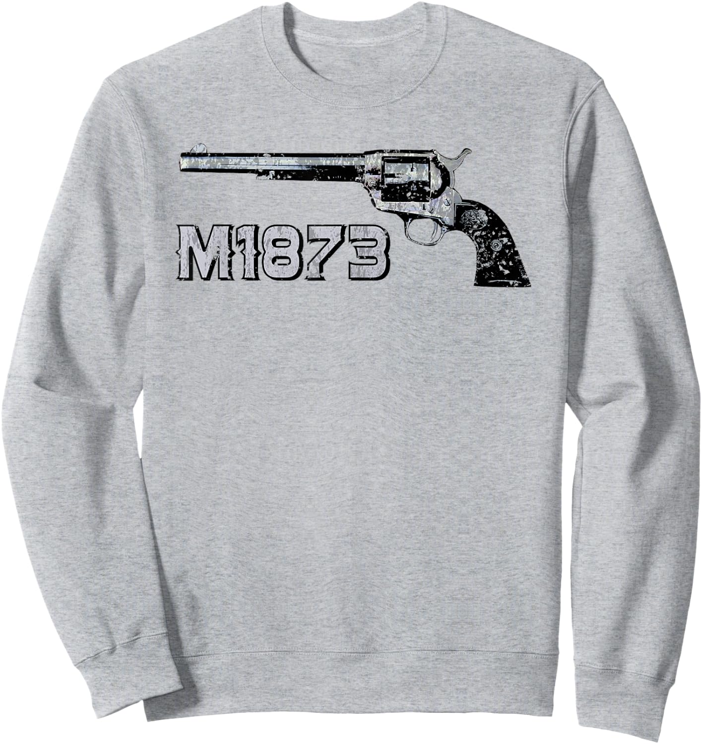 Revolver SAA M1873 Single Action Army Sweatshirt - Sweatshirt | Ash